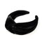 Wrapables Wide Knotted Velvet Headbands, Top Knot Velvet Headbands for Women and Girls, Black